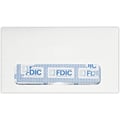 LUX Moistenable Glue Security Tinted #6 3/4 Window Envelope, 3 5/8 x 6 1/2, Bright White, 50/Pack (634W-FDIC-50)