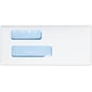 Quality Park Moistenable Glue Security Tinted #9 Double Window Envelope, 3 7/8" x 8 7/8", Bright White, 50/Pack (9DW-W-50)