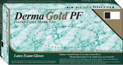 Innovative Healthcare DermaGold Powder-Free White Latex Exam Gloves, Large, 1000/Carton (101663CS)