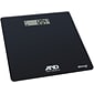 A&D Medical Premium Wireless UC-352BLE Weight Tracking Scale, Black, 450 lb. Capacity