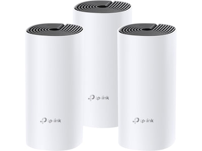 TP-LINK Deco M4 AC867 Dual Band Mesh WiFi 5 Router, White/Black, 3/Pack (DECO M4 3/Pack)