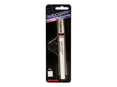 KOH-I-NOOR Rapidograph Classic Drawing Pen, Pink Cap, Each (3165.4Z)