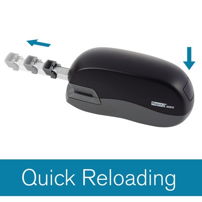 Rapid Fixativ 20EX Electric Desktop Stapler, 20-Sheet Capactiy, Black (73126)