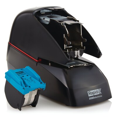 Rapid 5080e Professional Automatic Electric Stapler, 90 Sheet Capacity, Black (90147)