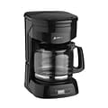 AdirChef 12-Cup Programmable Coffee Maker, Black (800-12-BLK)