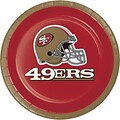 NFL San Francisco 49ers Dessert Plates 8 pk (419527)