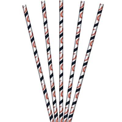 NFL Chicago Bears Paper Straws 24 pk (059506)