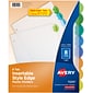 Avery Style Edge Insertable Plastic Dividers, 8 Tab, Multicolor (11201)