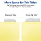 Avery Big Tab Insertable Paper Dividers, 5-Tab, Yellow (11110)