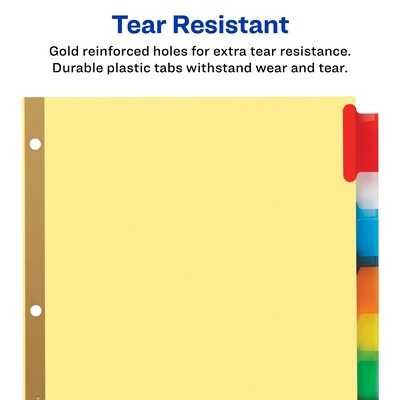 Avery Big Tab Insertable Paper Divider, 8 Tabs, Multicolor, 1 Set (11111)