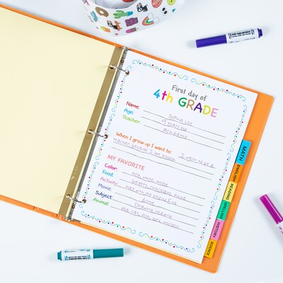 Avery Big Tab Insertable Paper Divider, 8 Tabs, Multicolor, 1 Set (11111)