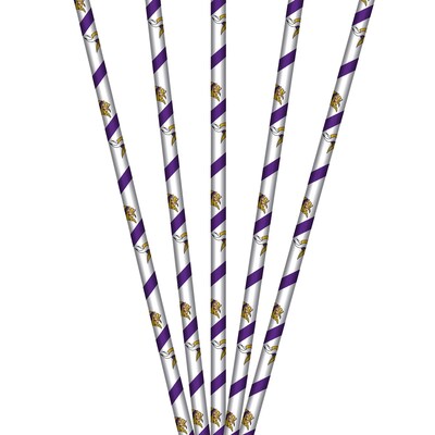 NFL Minnesota Vikings Paper Straws 24 pk (316454)