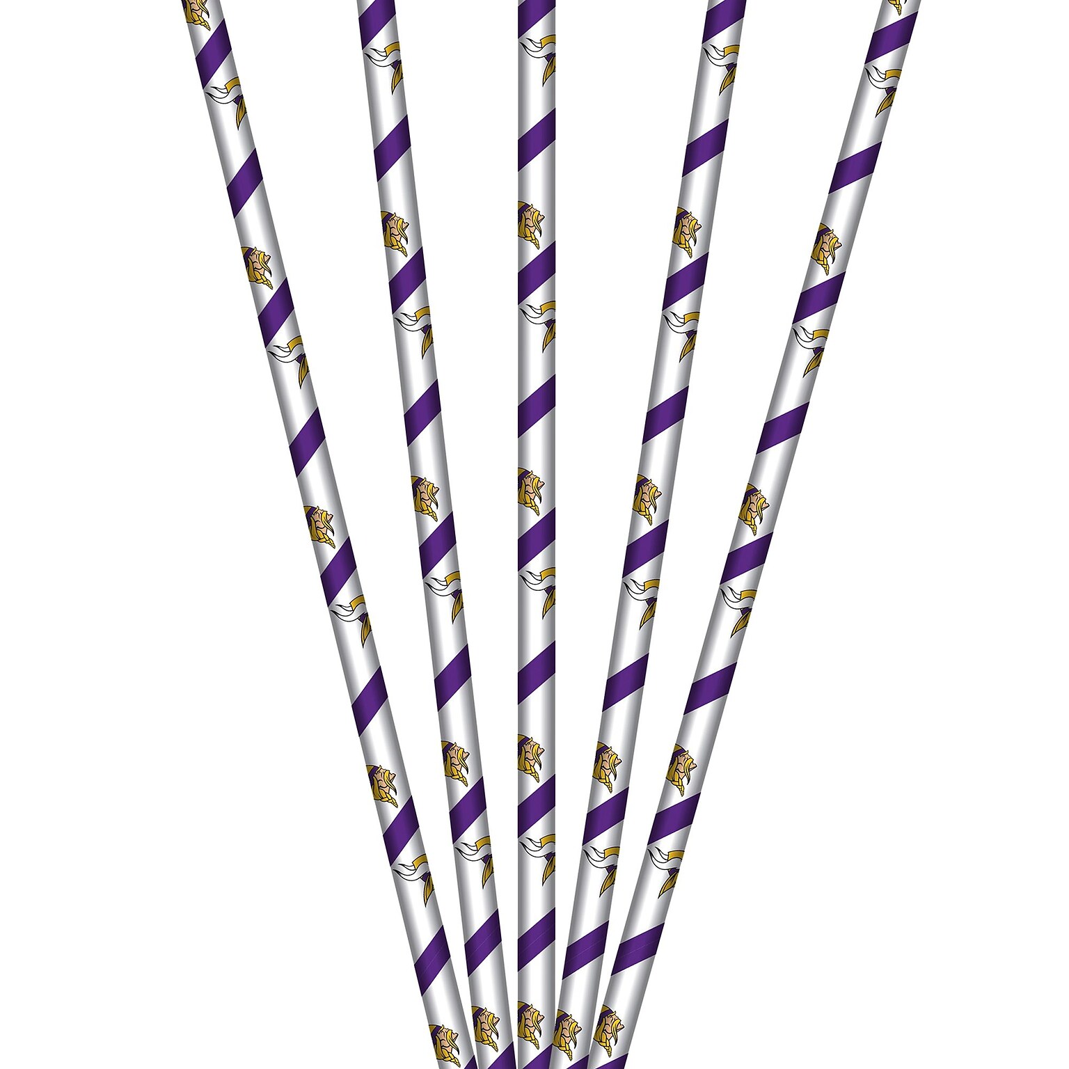 NFL Minnesota Vikings Paper Straws 24 pk (316454)