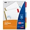 Avery Big Tab Insertable Paper Dividers, Assorted Color 5 Tab, White (11121)