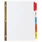 Avery Big Tab Insertable Paper Dividers, Assorted Color 5 Tab, White (11121)