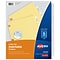 Avery Big Tab Insertable Paper Dividers, 5 Tabs, Clear, Copper Reinforced (23281)