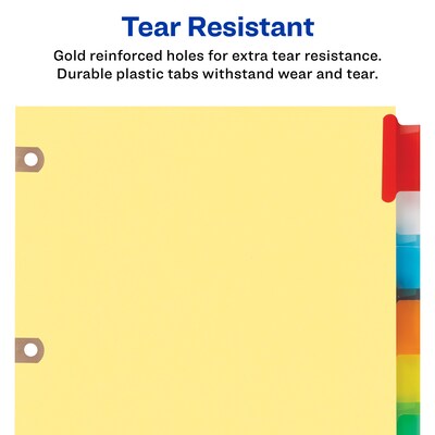 Avery Big Tab Insertable Dividers, 8-Tab, Multicolor, Set (23284)