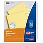 Avery Big Tab Insertable Paper Dividers, 5-Tab, Yellow (11110)