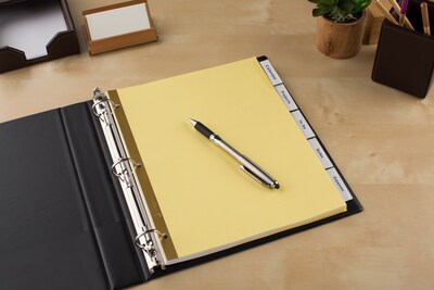 Avery Big Tab Insertable Paper Dividers, 5-Tab, Yellow (11110)