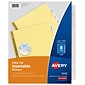 Avery Big Tab Insertable Paper Dividers, Clear 8 Tab, Buff  (11112)