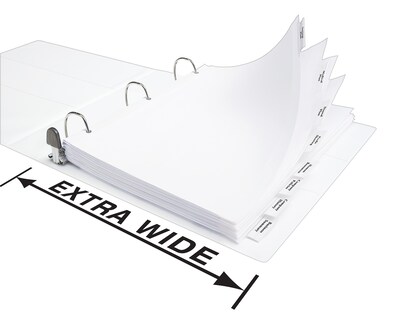 Avery Big Tab Extra-Wide Insertable Paper Dividers, 8-Tab, Clear, Set (11223)