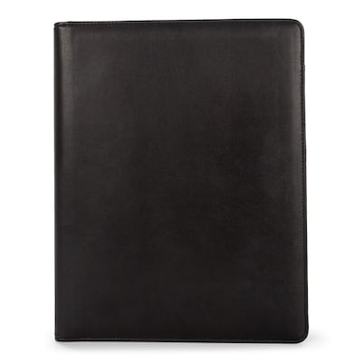 Bond Street Faux Leather Padfolio/Notepad, Black (WRC5040BS-BLACK)