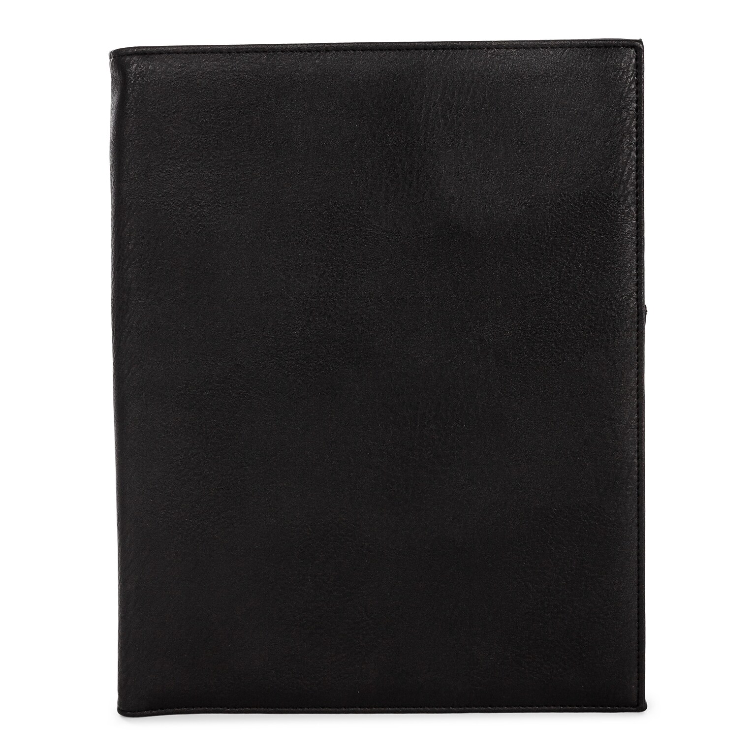 Bond Street Faux Leather Padfolio, Black (WRC5042BS-Black)