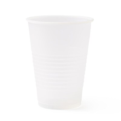 Medline Disposable Plastic Drinking Cups 7 oz., Translucent , 2500/Pack (NON03007)