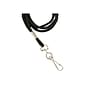 Staples Lanyards with Swivel Hook, 36" Length, Nylon, Black, 5/Pack (51922)