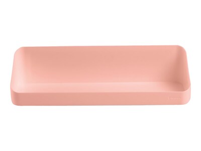 Poppin Polystyrene Mounted Wall Shelf, 12.5", Blush (105095)