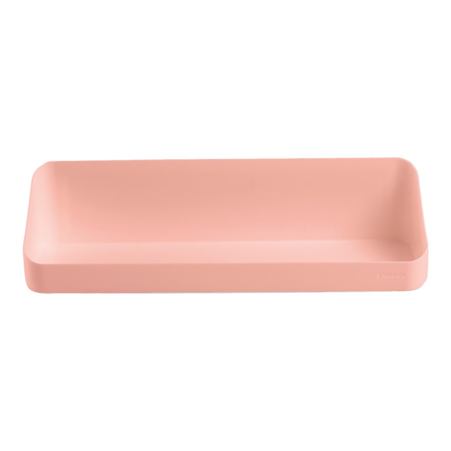 Poppin Polystyrene Mounted Wall Shelf, 12.5, Blush (105095)