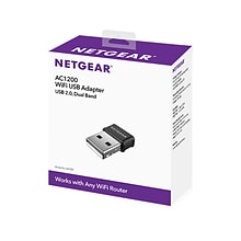 Netgear AC1200 Dual Band USB WiFi & Ethernet Adapter (A6150-100PAS)