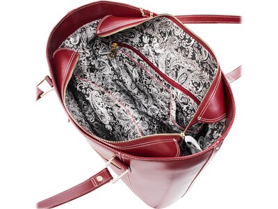 Deva M Series Red Leather Tote, Medium (97736)