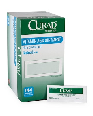 Curad A and D Ointment Skin Protectant, .17 oz., 144/Box (CUR003545Z)