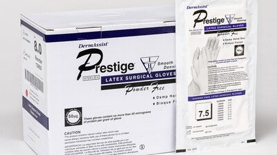 Innovative Dermassist™ Prestige Powder-Free Latex Surgical Gloves; Size: 7.5, 200 PR/CS