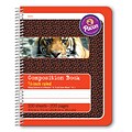 Pacon® Composition Notebook, 9.75 x 7.5, Manuscript Ruled, 100 Sheets, Red Tiger, Each (PAC2432)