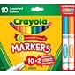 Crayola Markers, Assorted Colors, 12/Box (58-7750)