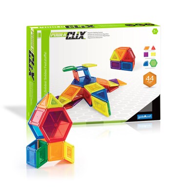 Guidecraft Powerclix Solids 44/Set (GD-9421)