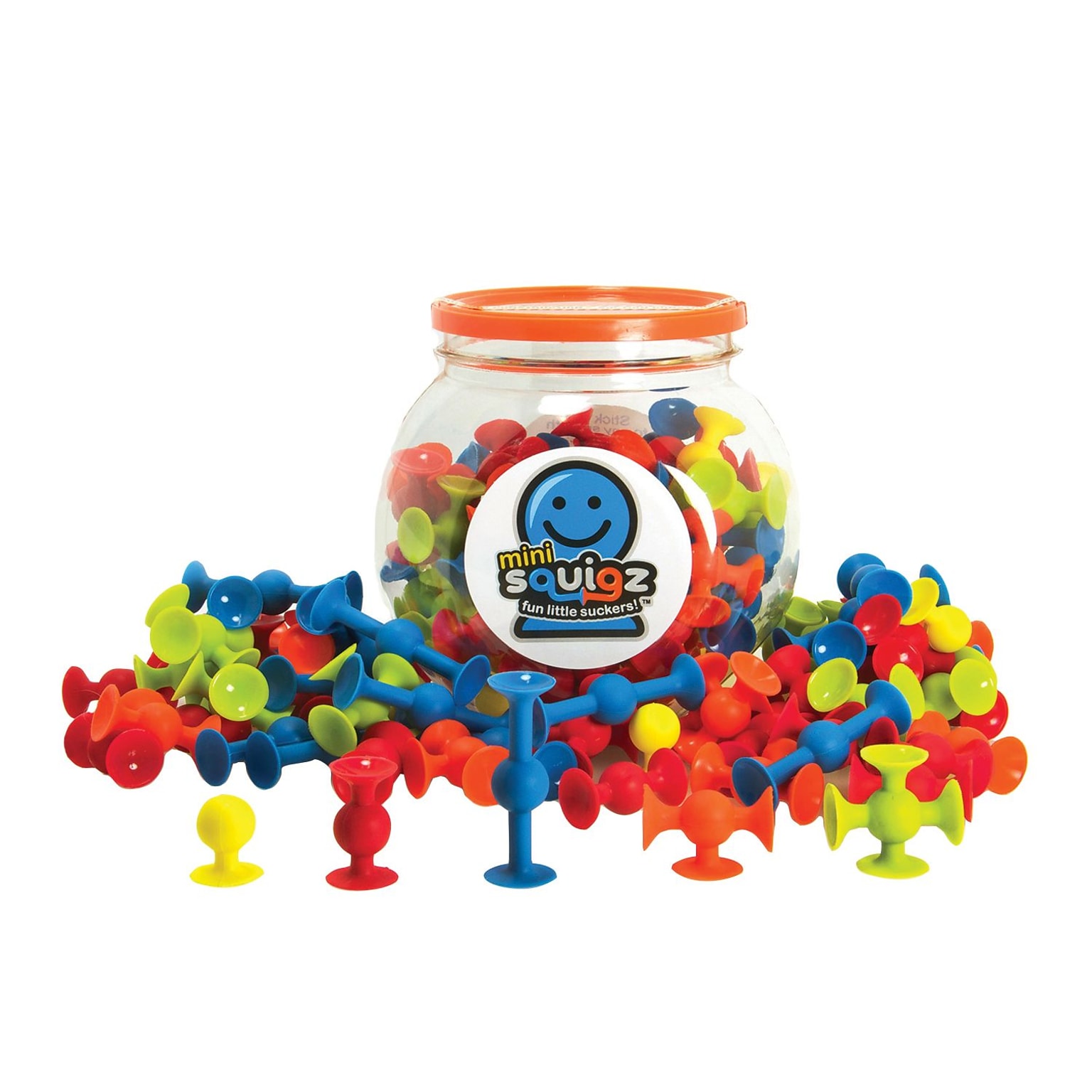 Fat Brain Toy Co. Mini Squigz, 75/pack (FBT107)