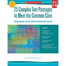 Gr7-8 25 Complex Text Passages To Meet the CC Literature & Info Text (SC-557713)