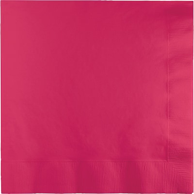 Touch of Color Lunch Napkins, Hot Magenta Pink, 50/Pack (58177B)