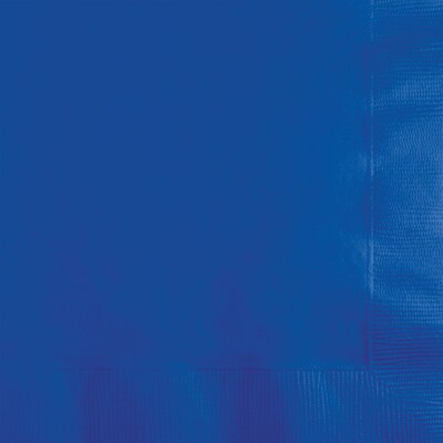 Celebrations 2 Ply Beverage Napkins, Cobalt Blue, 20/Pack (317373)