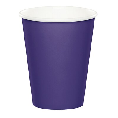 Celebrations Paper Cups, 9 Oz., Purple, 8/Pack (563268)