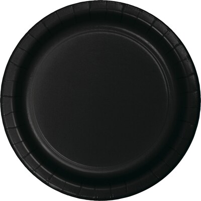 Celebrations Paper Dessert Plates, Black Velvet, 8/Pack (533260)