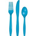 Celebrations Assorted Plastic Cutlery, Bermuda Blue (317358)