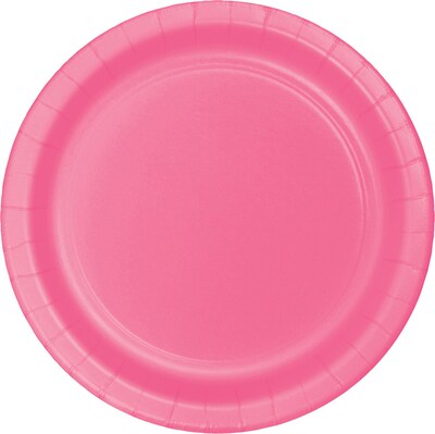 Celebrations Paper Dinner Plates, Candy Pink, 8/Pack (553042)