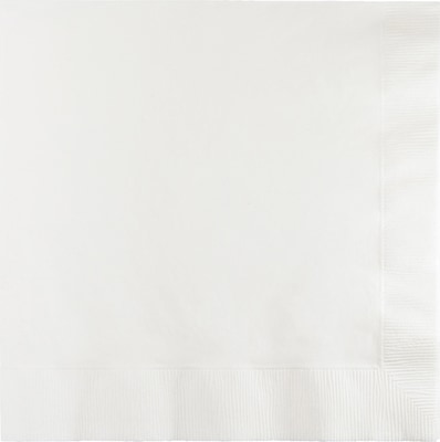 Celebrations 2 Ply Beverage Napkins, White, 20/Pack (573272)