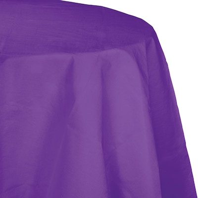 Touch of Color Octy Round Paper Tablecloth, Amethyst Purple (318941)
