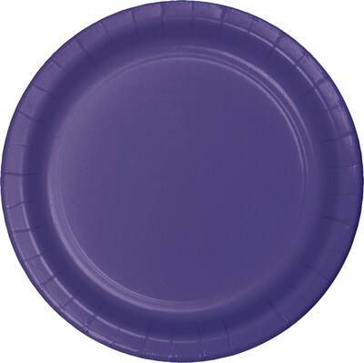 Celebrations Paper Dessert Plates, Purple, 8/Pack (533268)