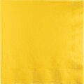 Touch of Color 3 Ply Lunch Napkins, School Bus Yellow, 50/Pack (581021B)